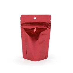 3 x 5 Stand Up Pouch - Metallic Red
